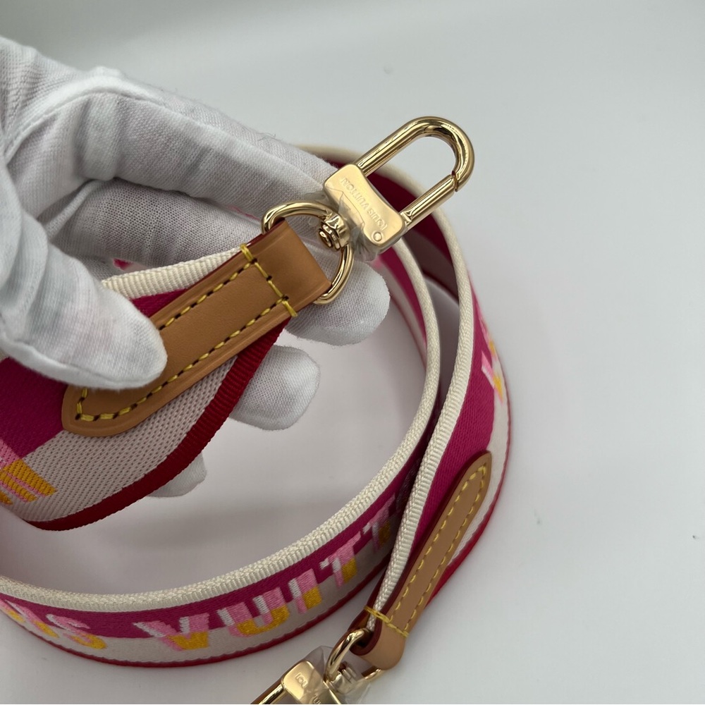 Louis Vuitton fushia jacquard pink strap new ❤️ - Picture 9 of 9